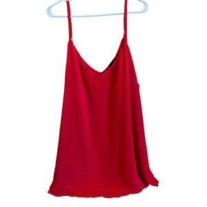 Torrid blouse Sophie style adjustable straps loose fit sheer w/lining Sz 4x